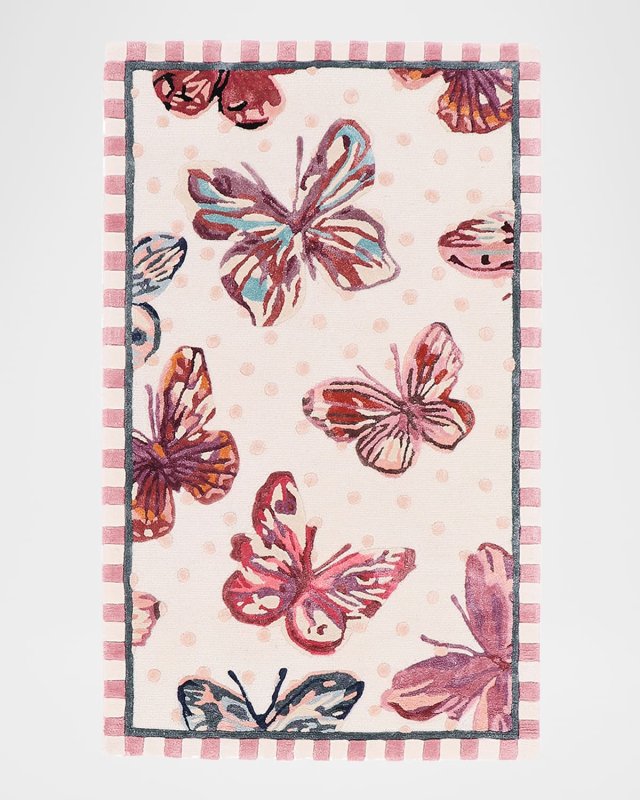 Eternity Butterfly Rug, 3' x 5'